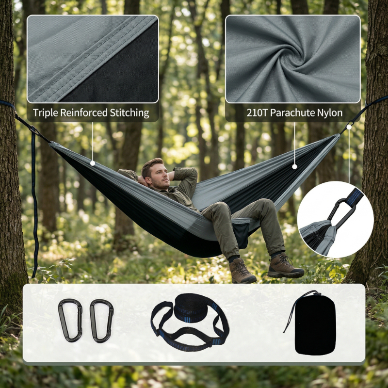Solid Color Parachute Hammock  - Outdoor Camping Hammock のレビューと価格