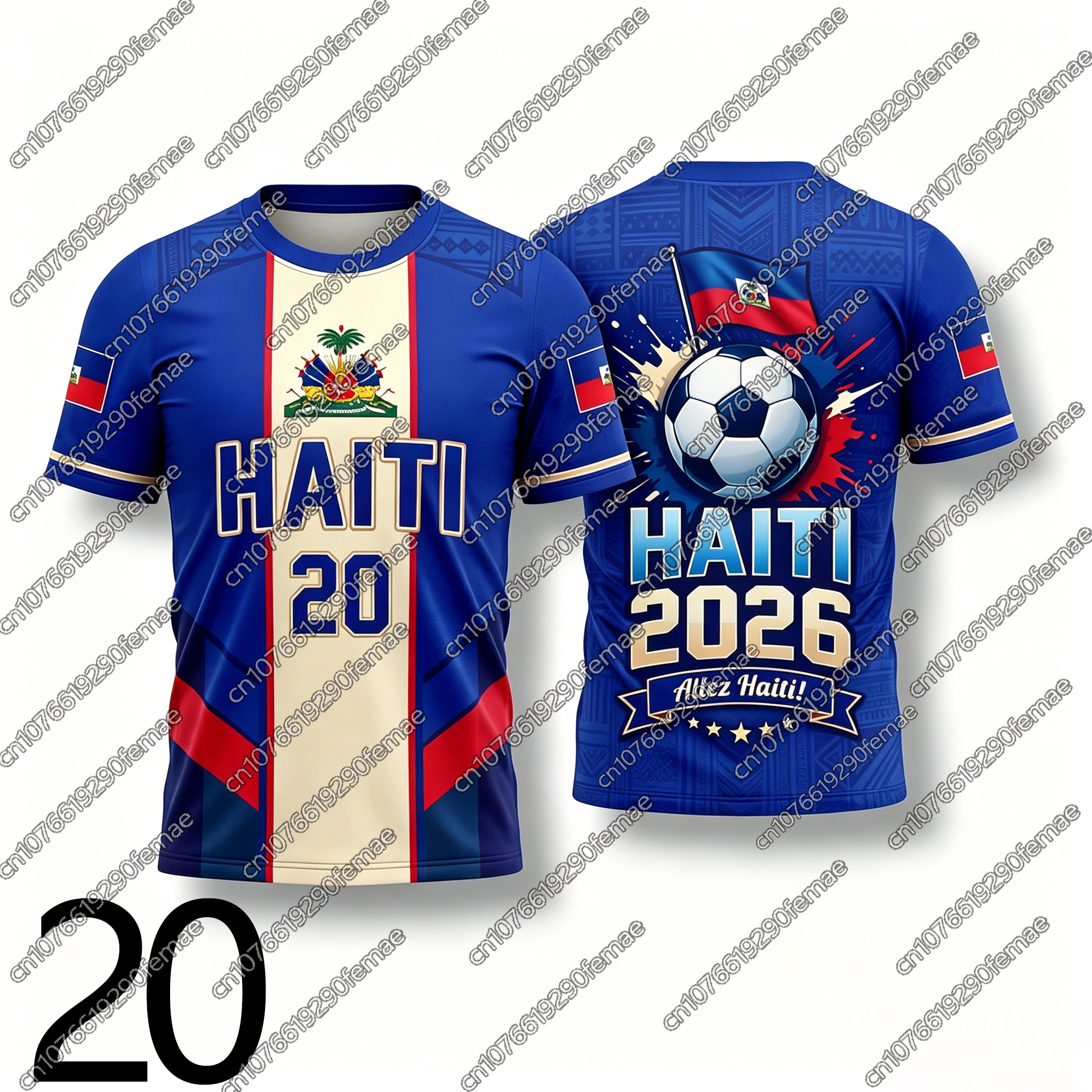 2026 Haiti Fans Sports T-Shirt - Outdoor Camping Toys のレビューと価格