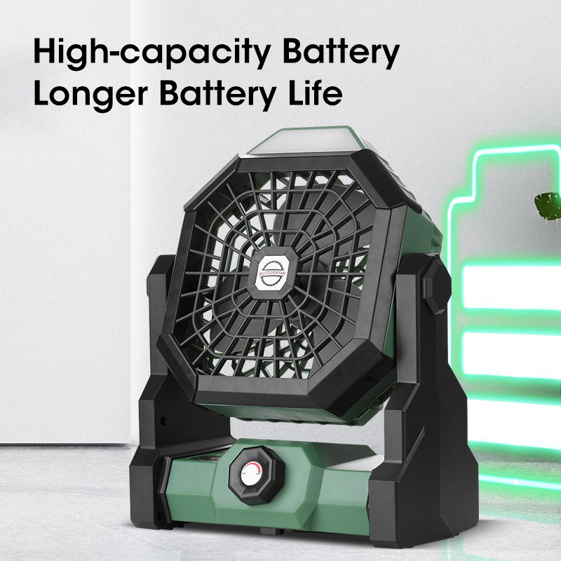 10000mAh Camping Fan with LED  - Outdoor Camping Fan のレビューと価格