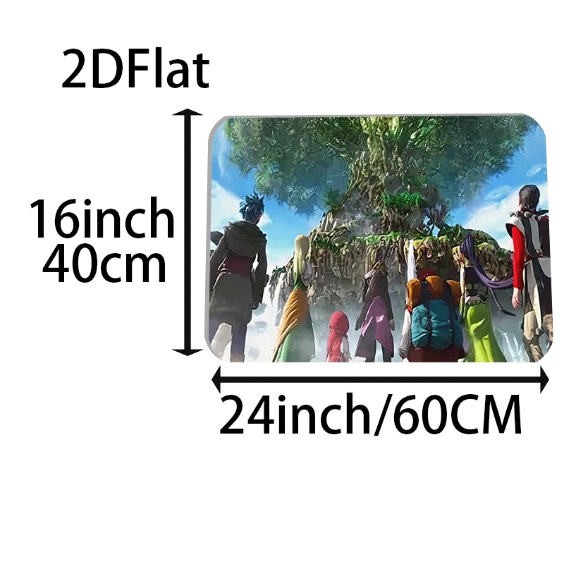 1pc Flannel Floor Mat with Mys - Outdoor Camping Anime のレビューと価格
