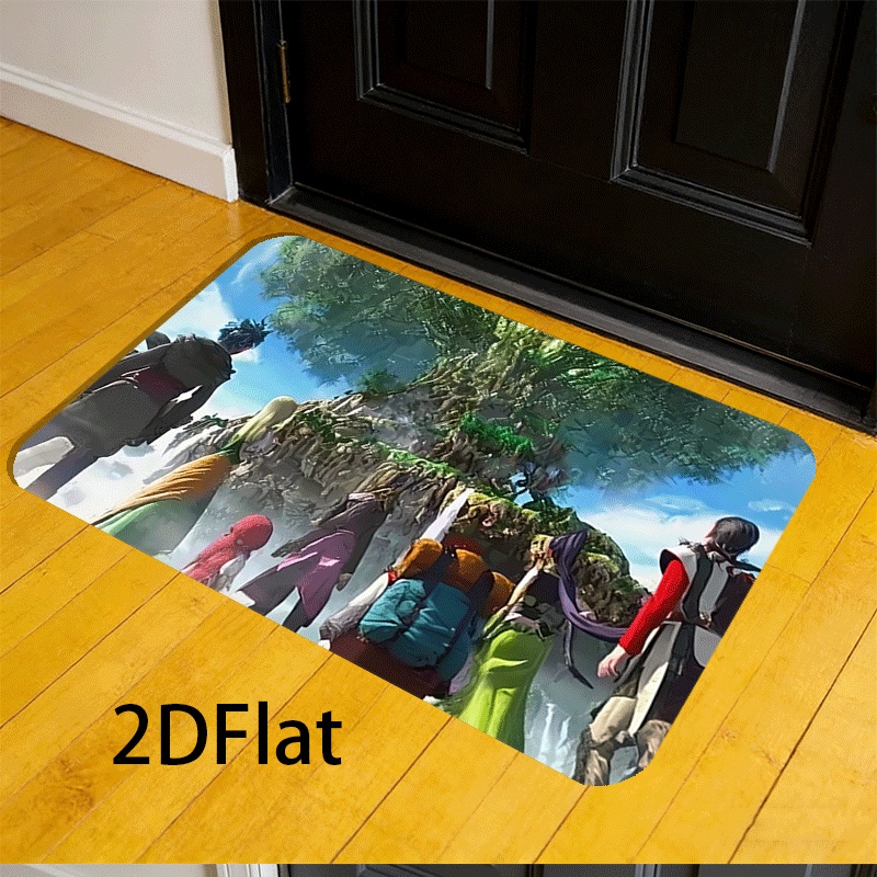 1pc Flannel Floor Mat with Mys - Outdoor Camping Anime のレビューと価格