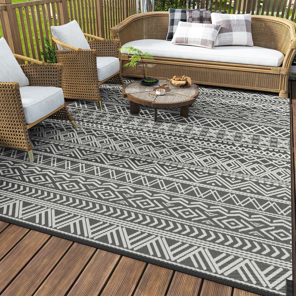 Reversible Waterproof Outdoor  - Outdoor Camping Rugs 8X10 のレビューと価格