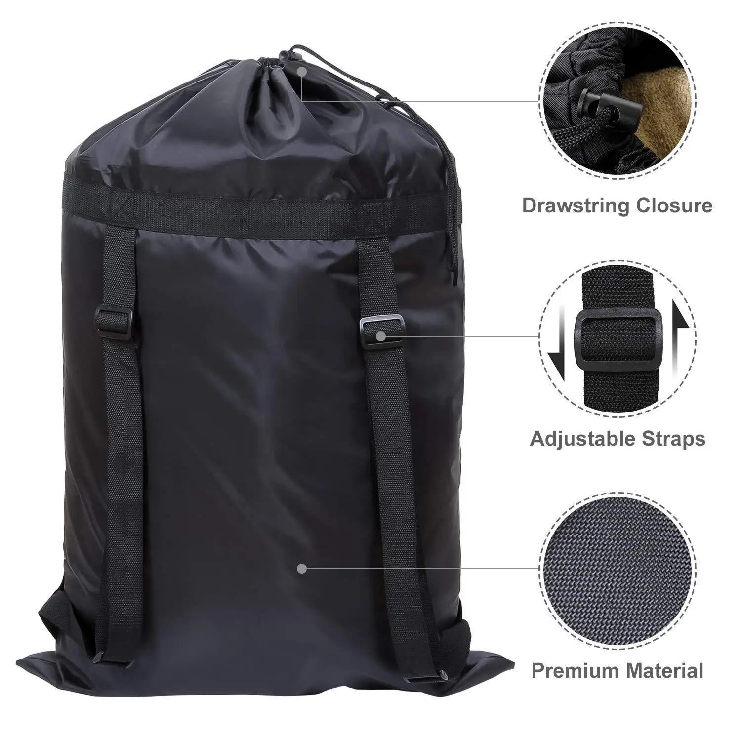 Black Oversized Polyester Wate - Outdoor Camping Outfit のレビューと価格