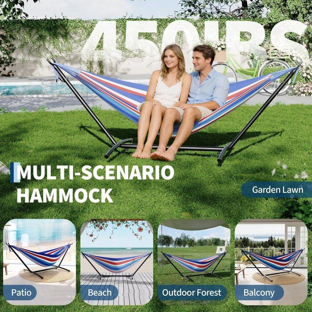 2Person Hammock With Stand, 45 - Outdoor Camping Hammock のレビューと価格