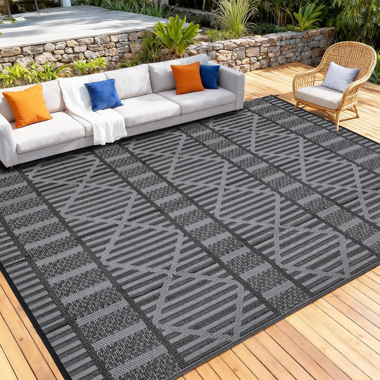 8x10 Outdoor Rug Waterproof Pa - Outdoor Camping Rugs 8X10 のレビューと価格
