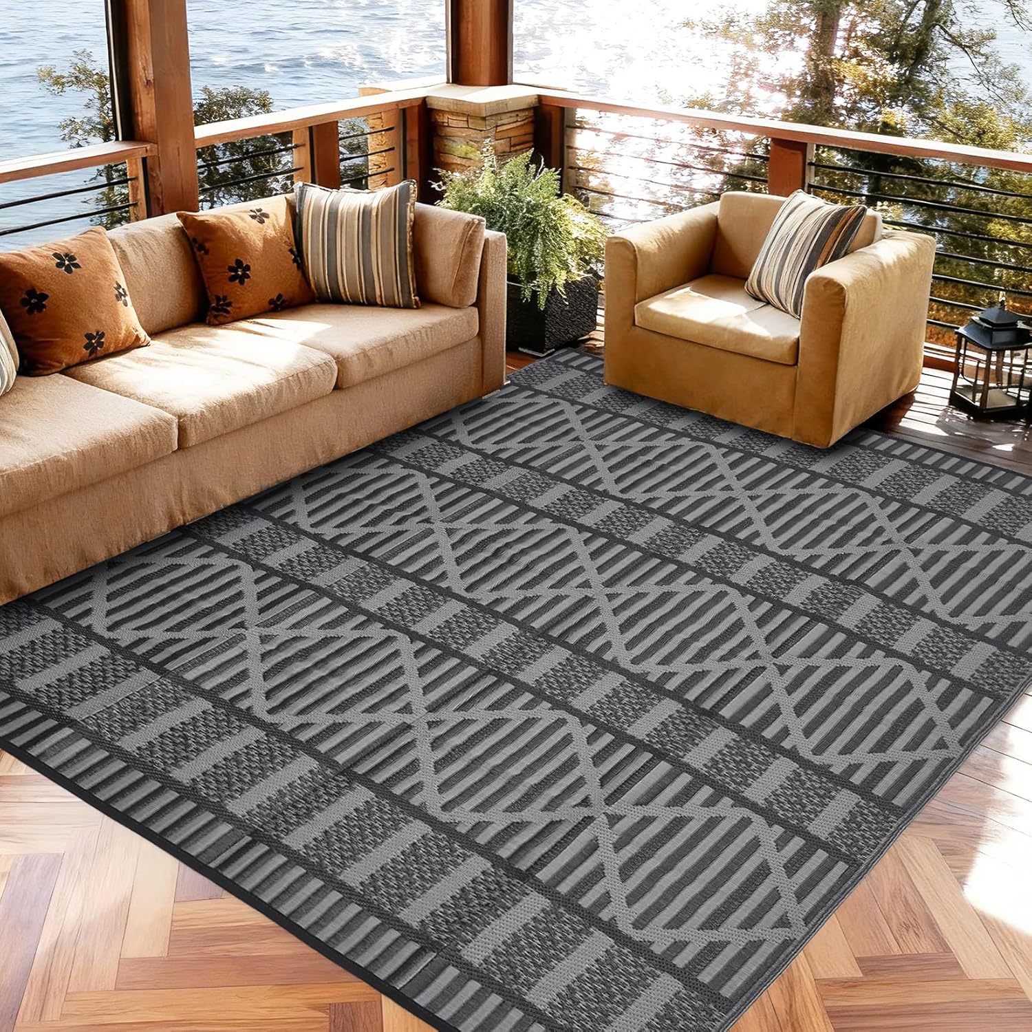 8x10 Outdoor Rug Waterproof Pa - Outdoor Camping Rugs 8X10 のレビューと価格