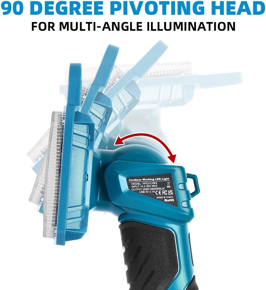18W 2000LM Cordless LED Flashl - Outdoor Camping Jobs のレビューと価格