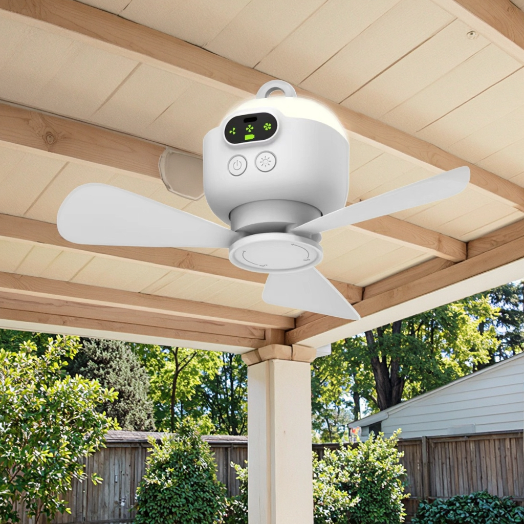 USB Rechargeable Wireless Remo - Outdoor Camping Fan のレビューと価格