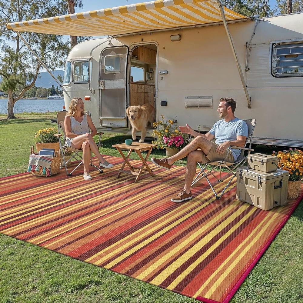 Outdoor Plastic Straw Rug 8x10 - Outdoor Camping Rugs 8X10 のレビューと価格