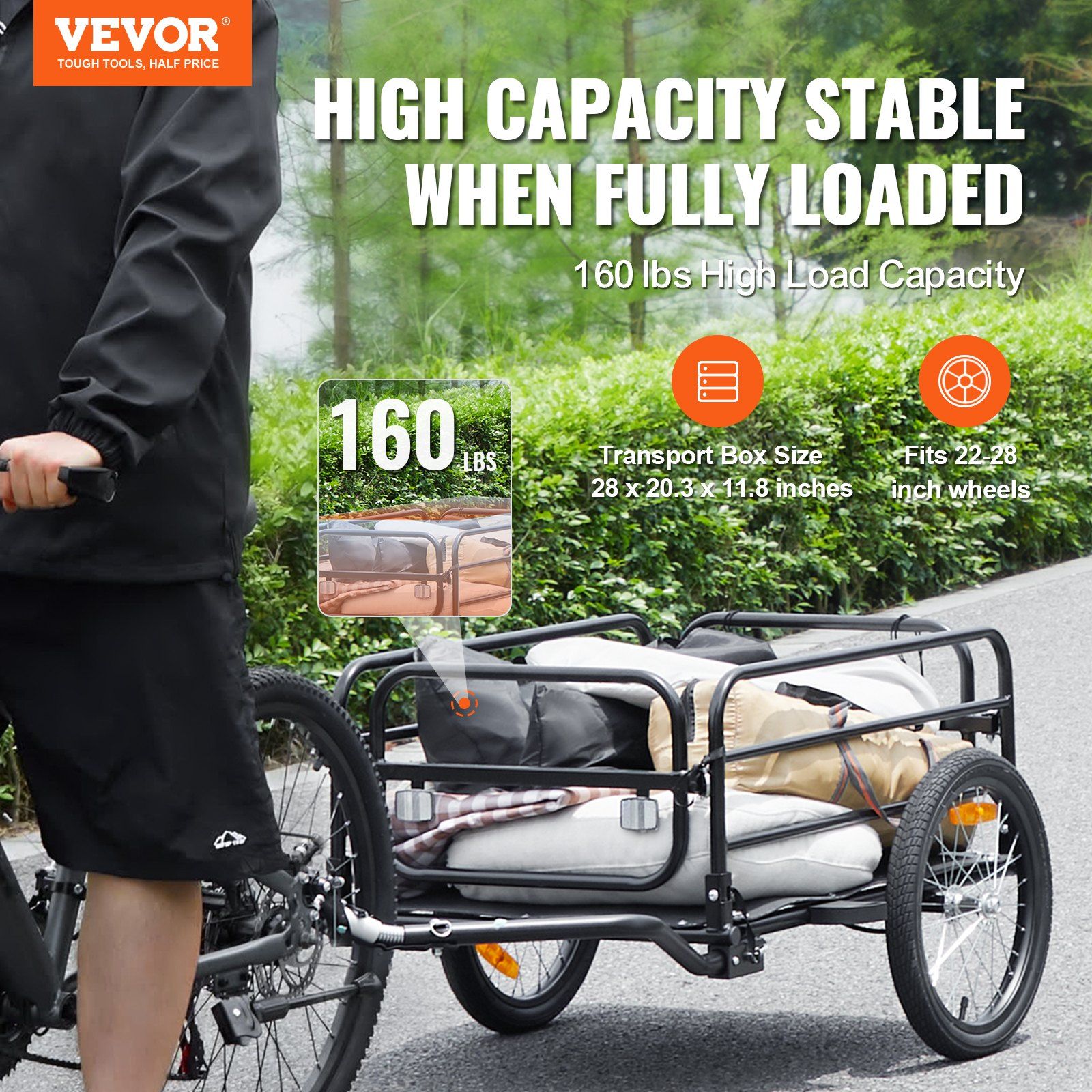 Bike Cargo Trailer Foldable Wa - Outdoor Camping Trailer のレビューと価格