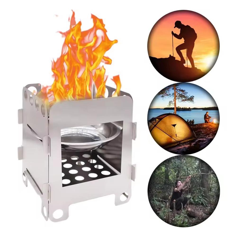Folding Camping Wood Stove Por - Outdoor Gas Camping Oven のレビューと価格