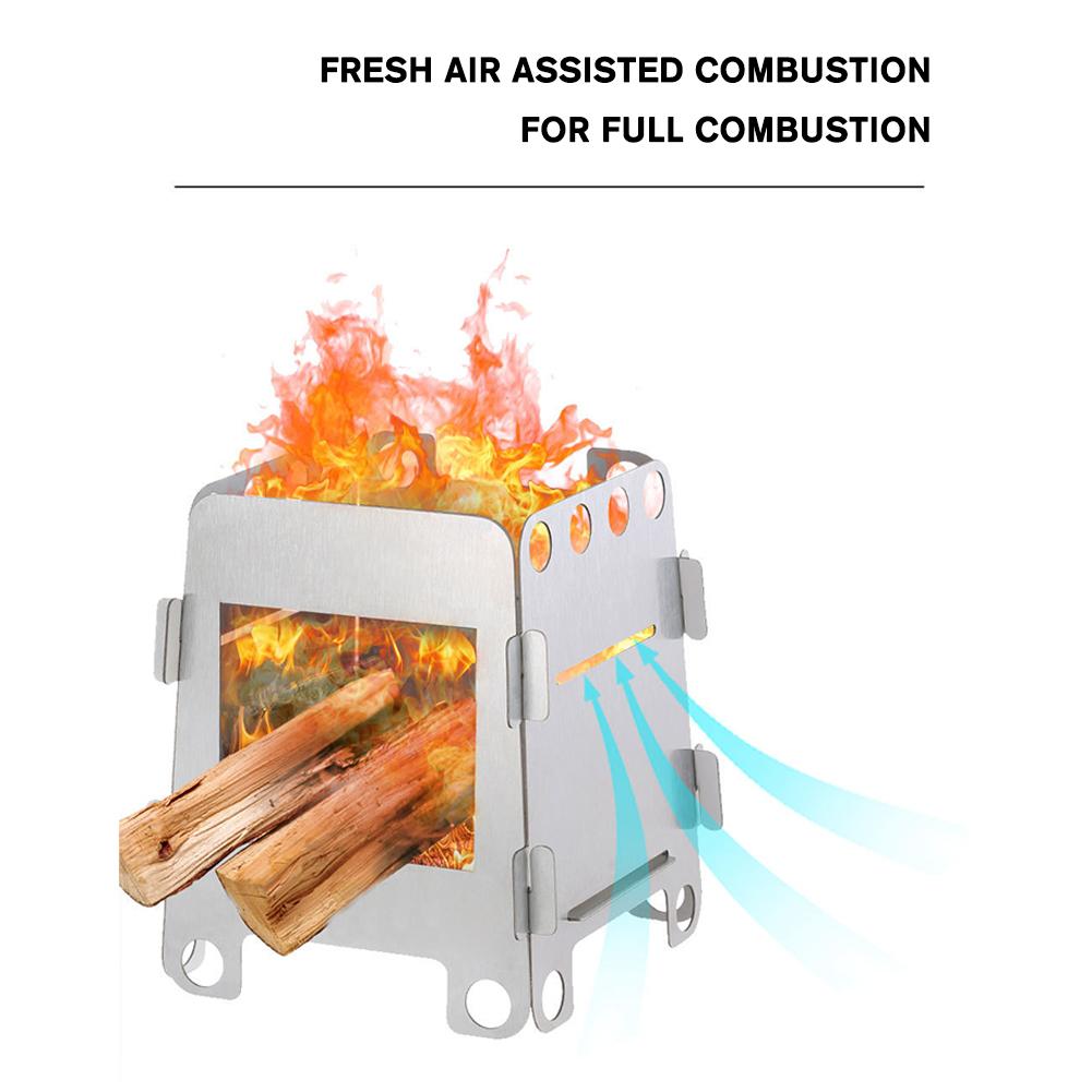 Folding Camping Wood Stove Por - Outdoor Gas Camping Oven のレビューと価格