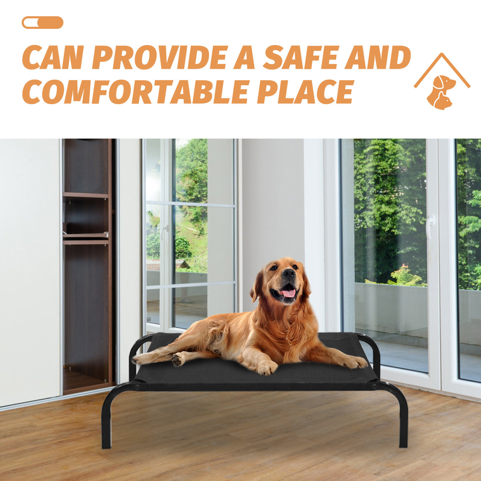 Detachable Pet Dog Elevated Be - Outdoor Camping Hammock のレビューと価格
