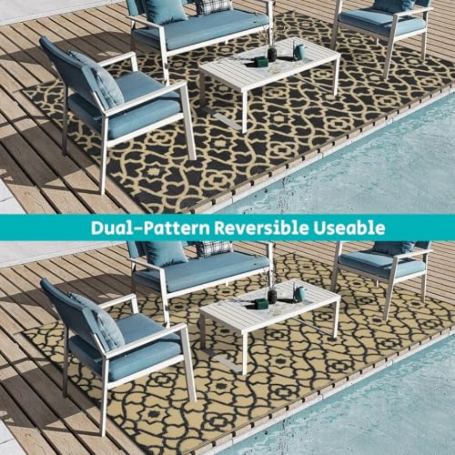 Outdoor Rug Waterproof 8x10, P - Outdoor Camping Rugs 8X10 のレビューと価格