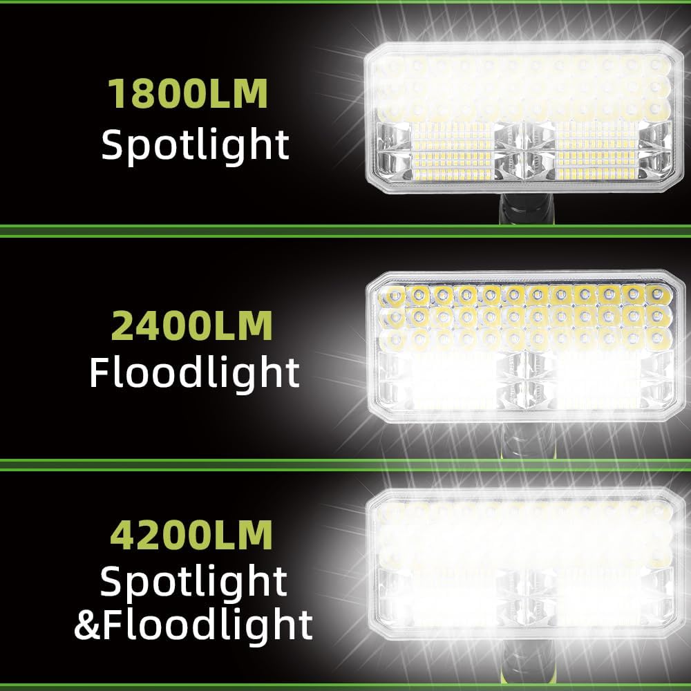 40W 4200LM Cordless LED Flashl - Outdoor Camping Jobs のレビューと価格