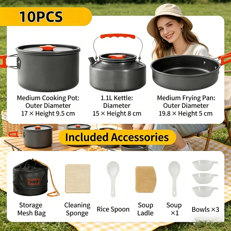 Home Household Camping Cookwar - Outdoor Camping Outfit のレビューと価格