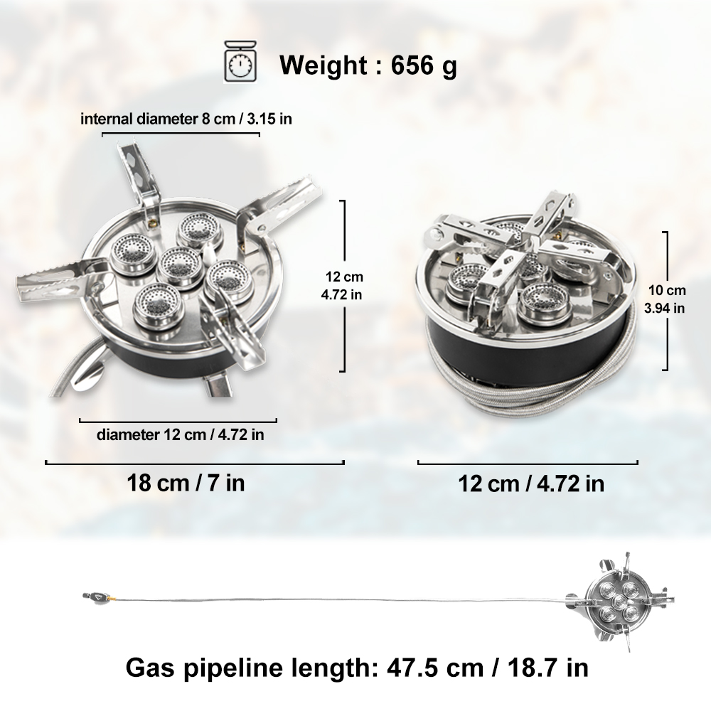 Widesea Camping 5in1 Gas Stove - Outdoor Gas Camping Oven のレビューと価格