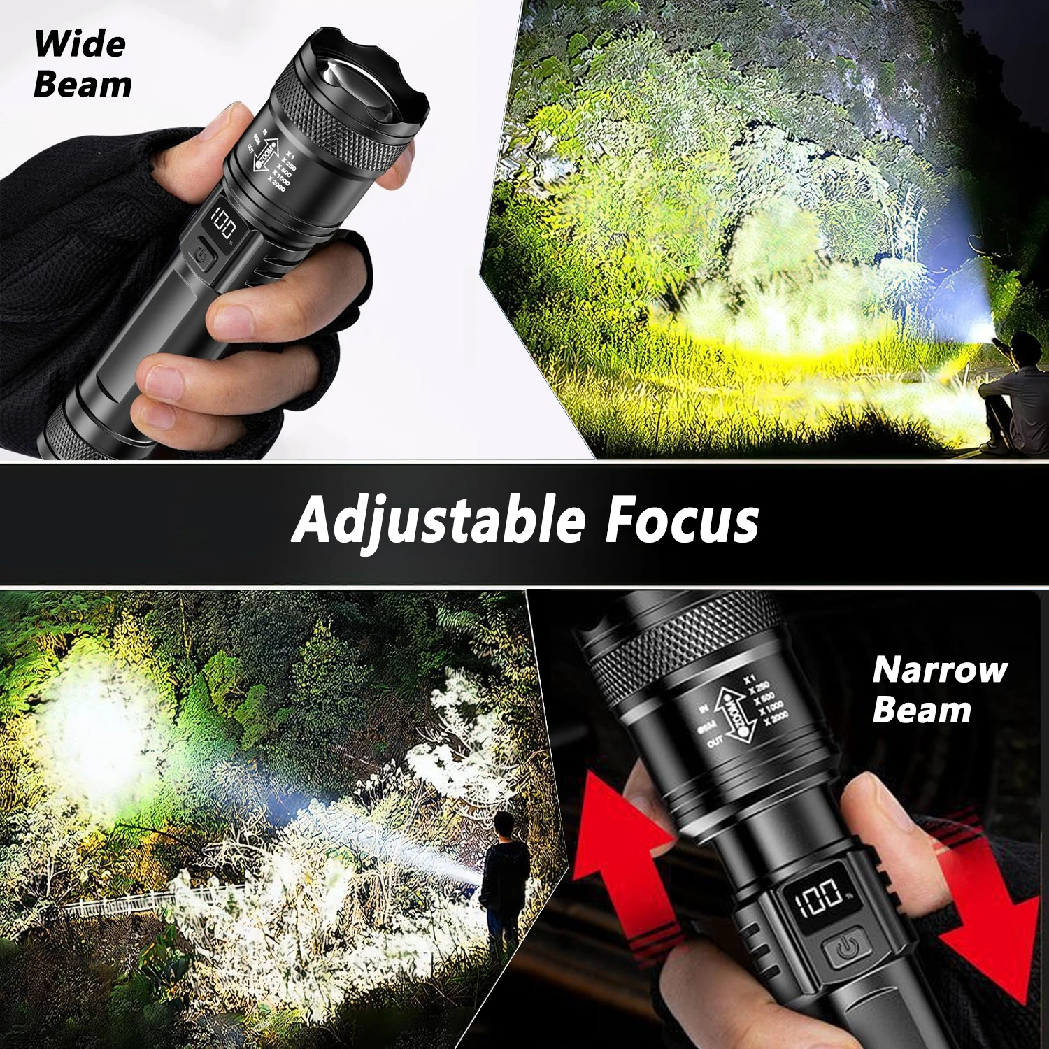 Ultra Bright LED Flashlight 20 - Outdoor Camping And Fishing のレビューと価格