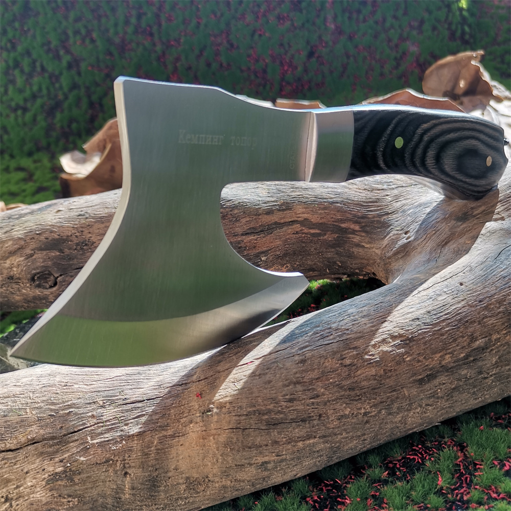 Wooden Handle Stainless Steel  - Camp Axe Hatchet のレビューと価格