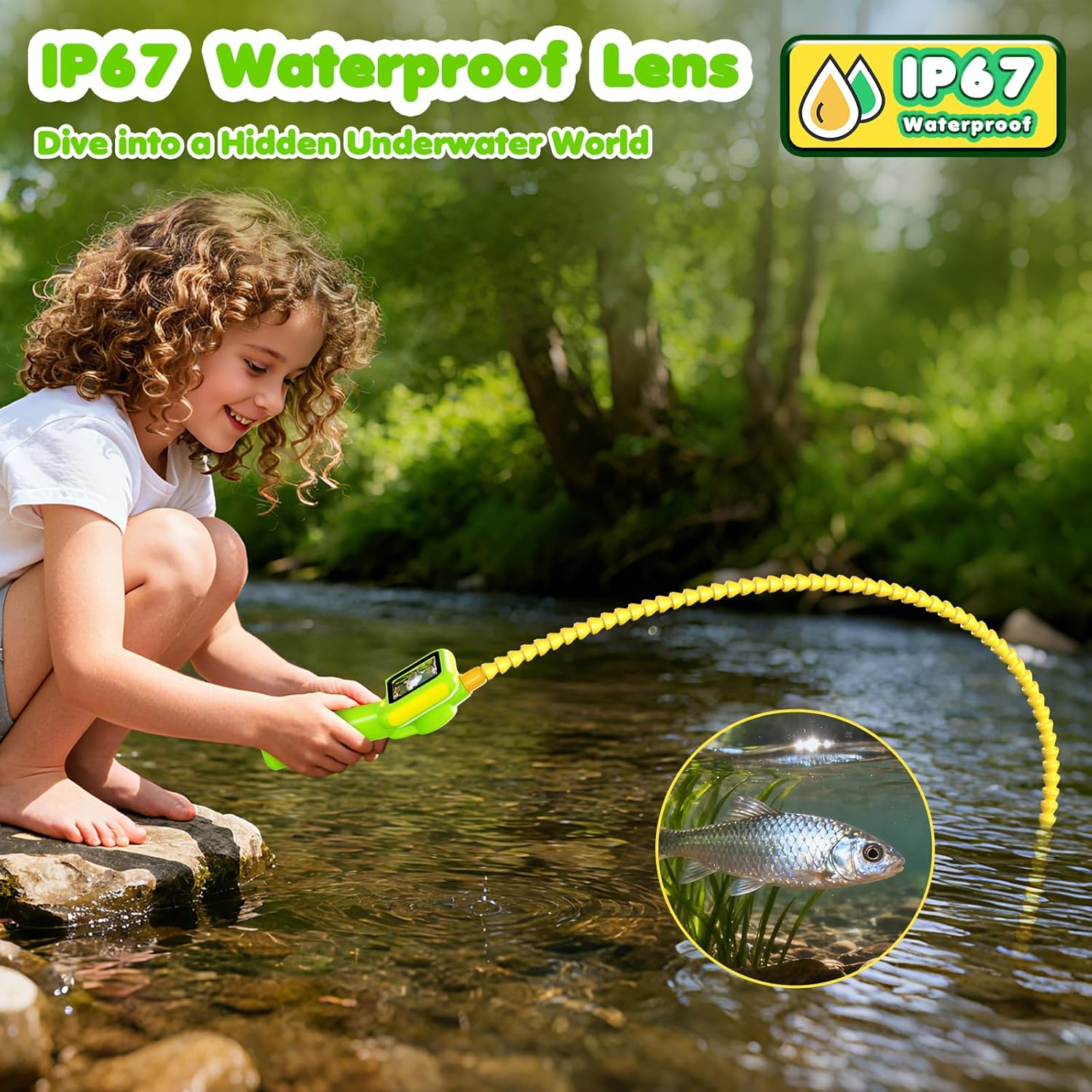 Endoscope for Kids, Borescope  - Outdoor Camping Toys のレビューと価格