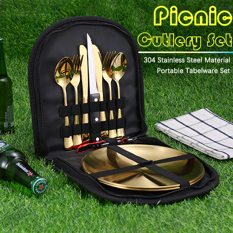 10Pcs Camping Tableware Set 30 - Outdoor Camping Outfit のレビューと価格