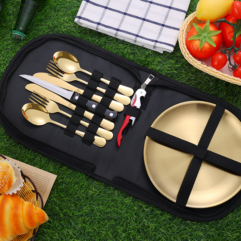 10Pcs Camping Tableware Set 30 - Outdoor Camping Outfit のレビューと価格