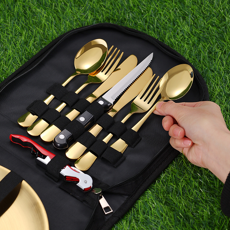 10Pcs Camping Tableware Set 30 - Outdoor Camping Outfit のレビューと価格