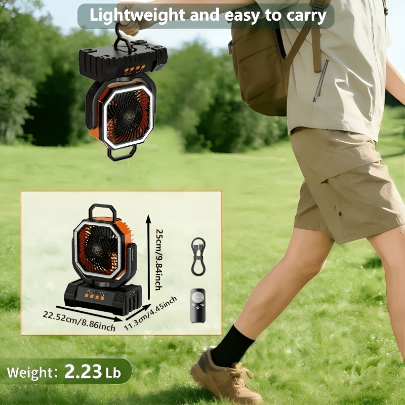 us20000mAh Battery Powered Cam - Outdoor Camping Fan のレビューと価格