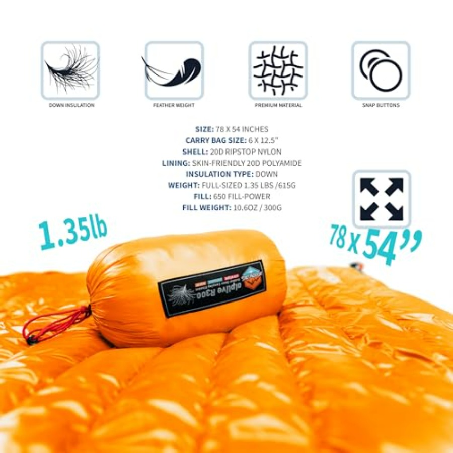Ultralight Down Camping Blanke - Outdoor Camping Hammock のレビューと価格