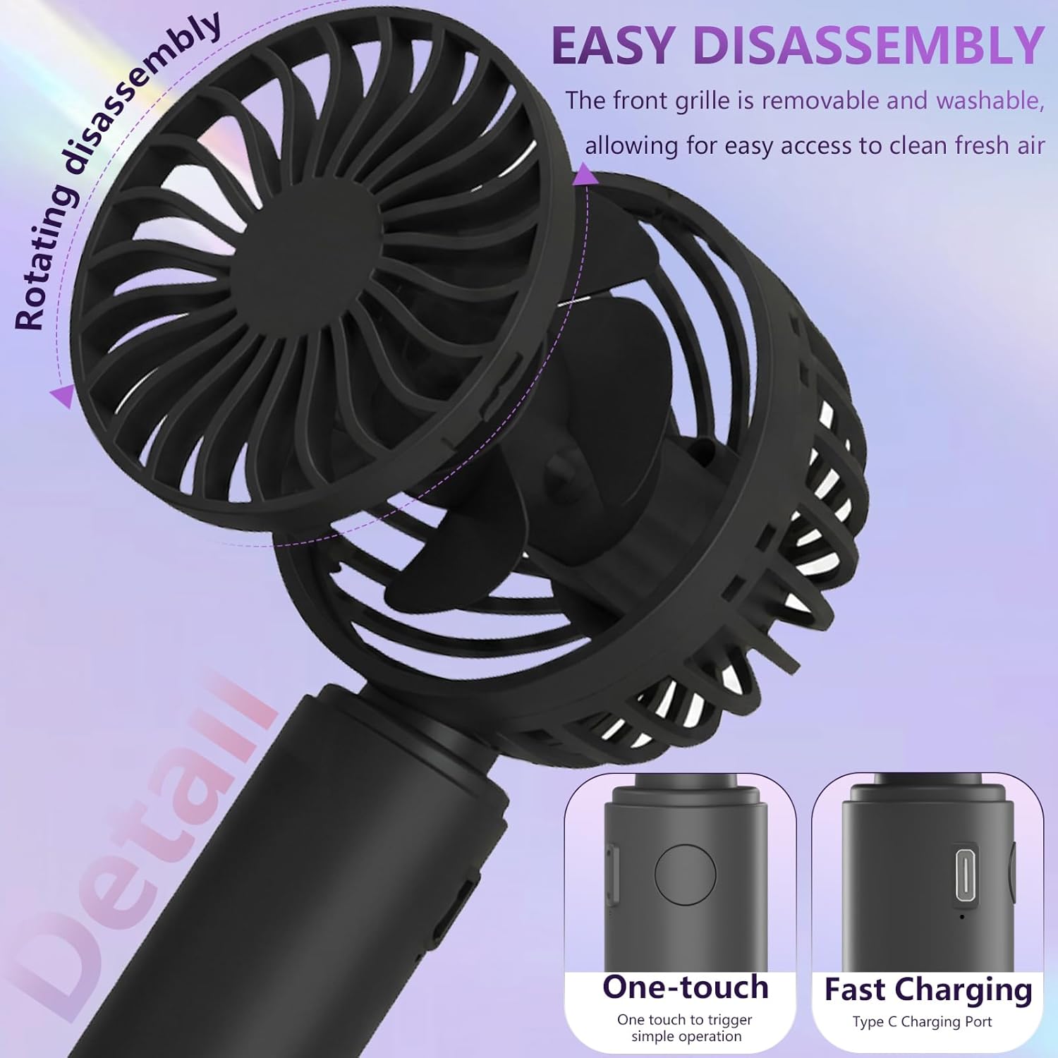 Mini Handheld Fan 4-Pack USB R - Outdoor Camping Fan のレビューと価格