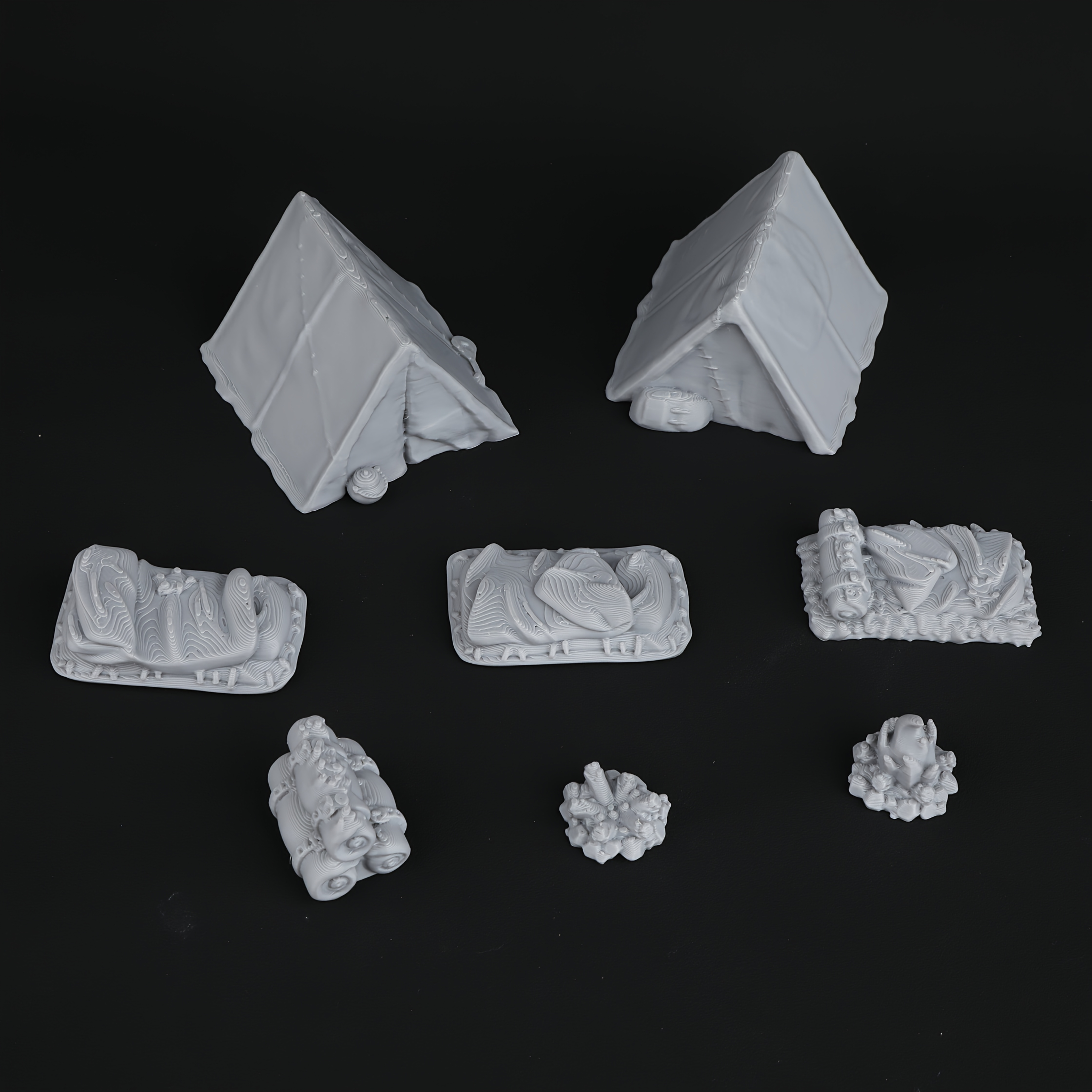 8pcs RPG Adventurer's Camp Min - Outdoor Camping Outfit のレビューと価格