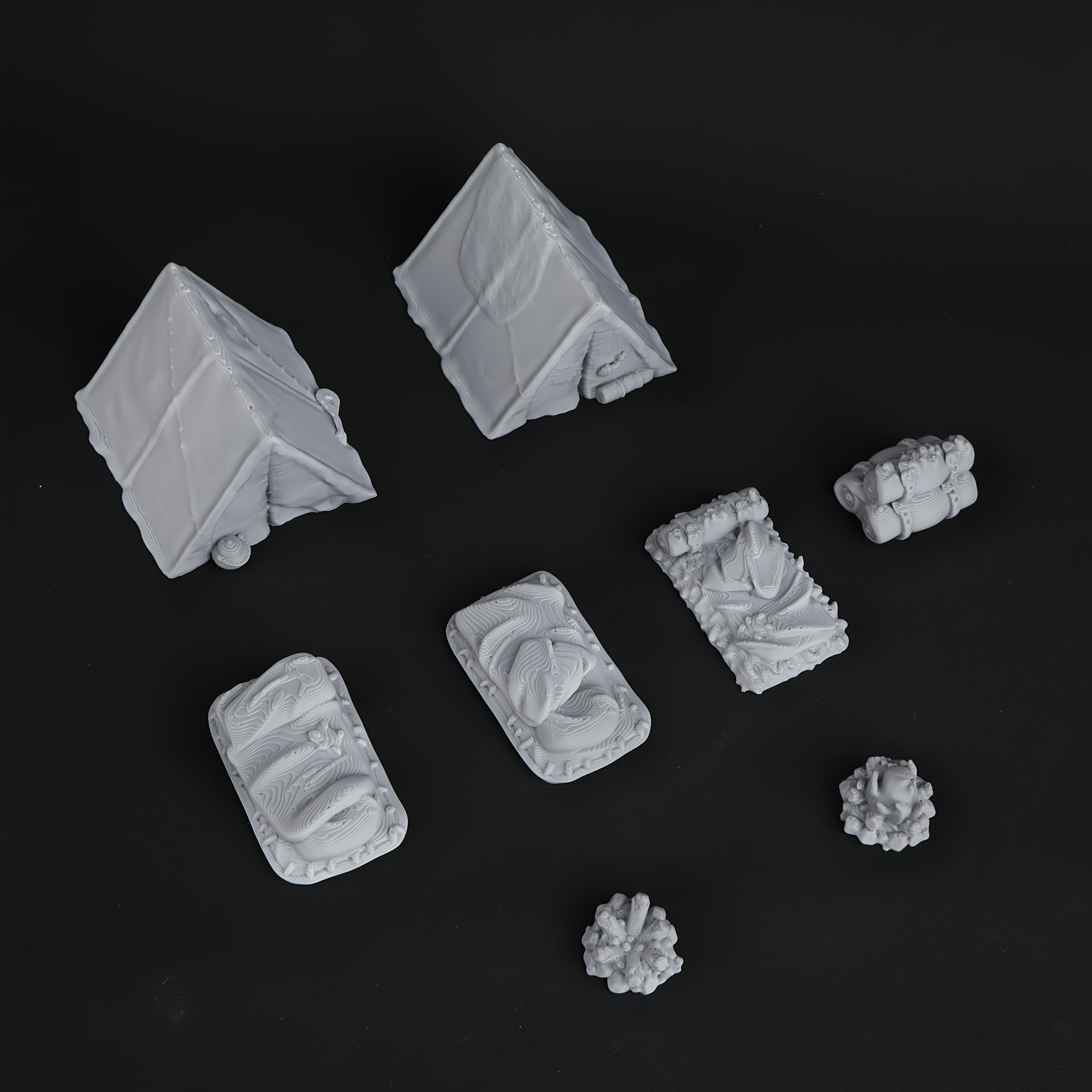 8pcs RPG Adventurer's Camp Min - Outdoor Camping Outfit のレビューと価格