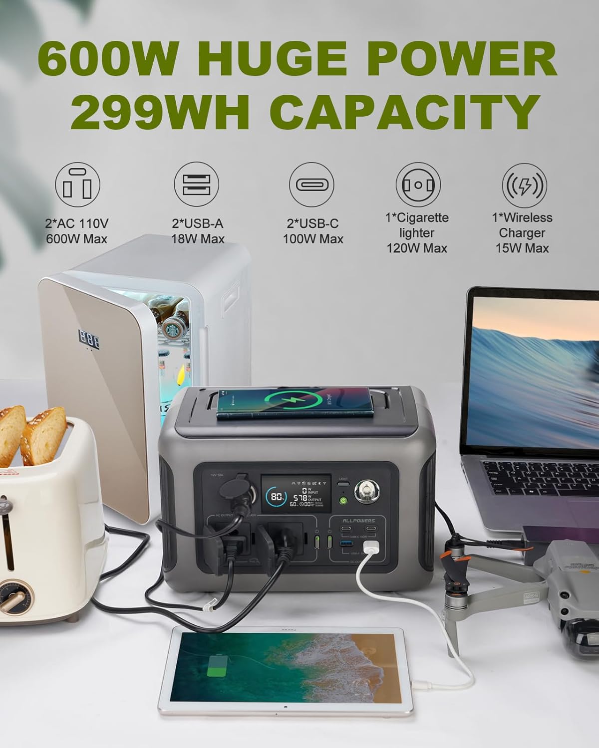 ALLPOWERS Portable Power Stati - Outdoor Camping Outfit のレビューと価格