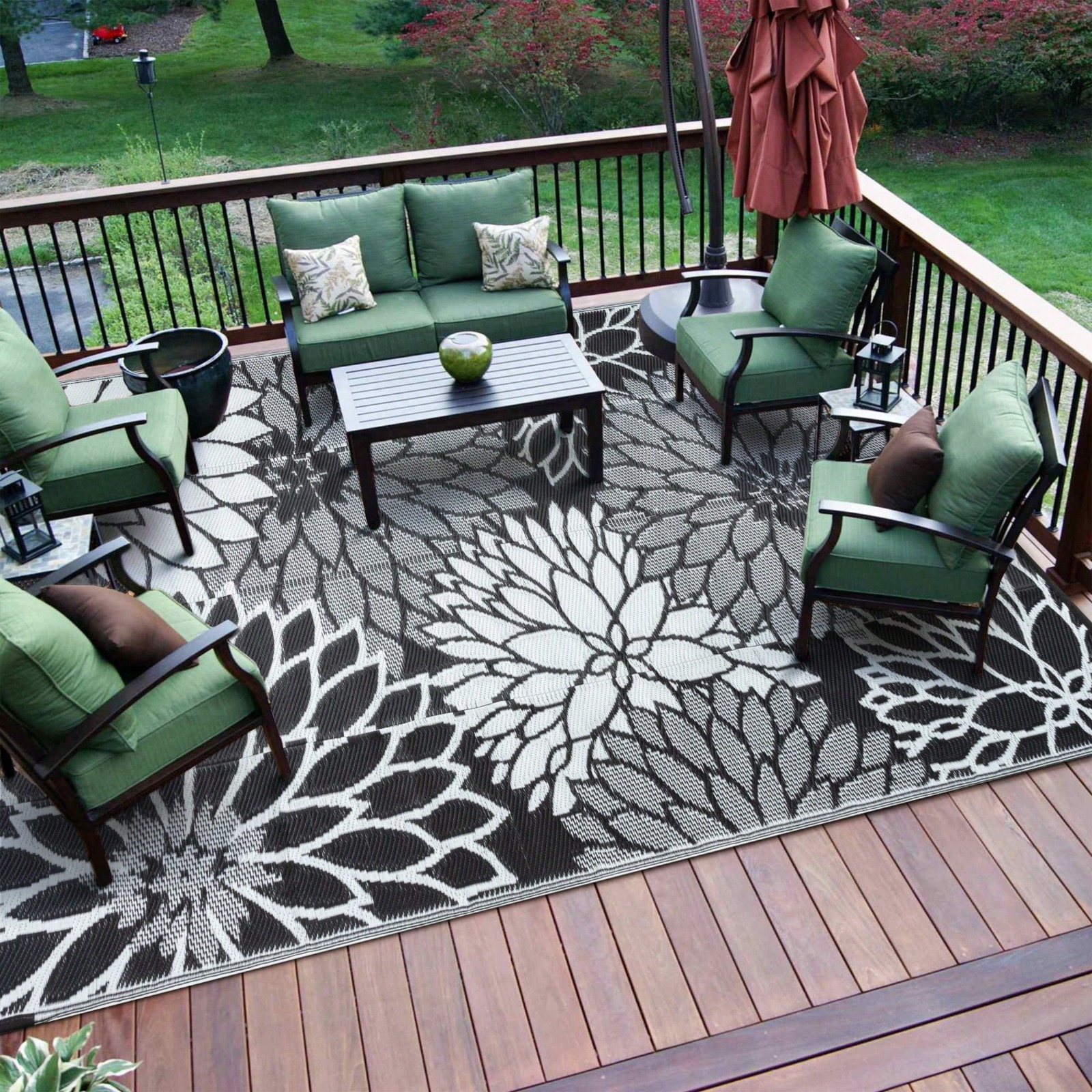 Plant Flowers Outdoor Plastic  - Outdoor Camping Rugs 8X10 のレビューと価格