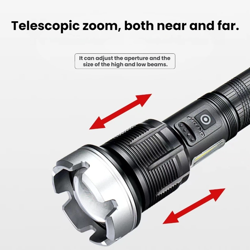 High-power LED Flashlight Tele - Outdoor Camping And Fishing のレビューと価格