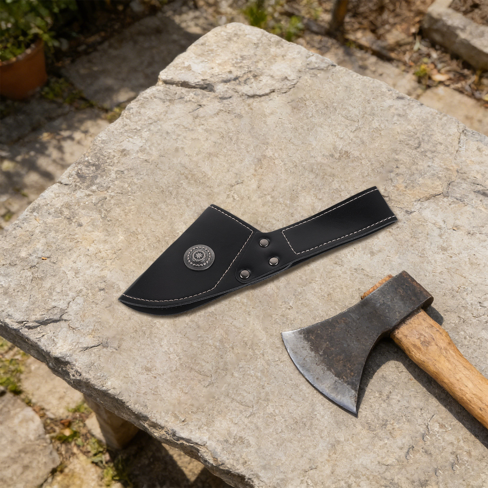 Camping Axe Cover Sheath PU Ax - Camp Axe Hatchet のレビューと価格